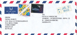 Kuwait Registered Air Mail Cover Sent To Germany 19-4-1999 - Koweït