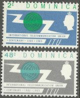 Dominica. 1965 ITU Centenary. MH Complete Set. SG 183-184. M6008 - Dominica (...-1978)