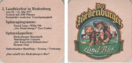 5001274 Bierdeckel Quadratisch - Riedenburger - Landbierfest 1977 - Beer Mats