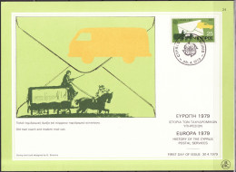 Chypre - Zypern - Cyprus CM 1979 Y&T N°496 - Michel N°MK501 - 25m EUROPA - Covers & Documents