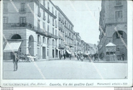 Cf315 Cartolina Caserta Citta' Via Dei Quattro Canti Campania Inizio 900 - Caserta