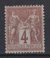 France: Y&T N° 88 *, MH. Charniéré Compté Comme (*) Sans Gomme. TB ! - 1876-1878 Sage (Typ I)