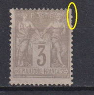 France: Y&T N° 87 *, MH. Charniéré. Dents Courte TB !  - 1876-1898 Sage (Type II)