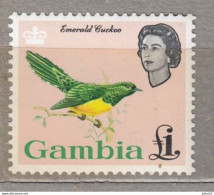 GAMBIA 1963 QEII Birds 1£ MNH(**) Mi182 #Fauna951 - Other & Unclassified