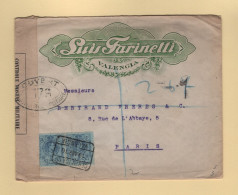 Espagne - Valencia - 19 Avril 1916 - Censure - Recommande Destination France - Brieven En Documenten