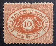 Erste K. K. Pr. Donau Dampfschiffahrt-Gesellschaft - Fiscale Zegels
