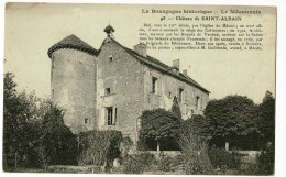 La Bourgogne Historique - Le Mâconnais - 98 - Château De Saint Albain - Texte Historique - Sonstige & Ohne Zuordnung