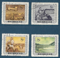 Chine  China** -1955 - Plan Quinquennal Y&T N° 1040/42/45/46 Oblitérés - Used Stamps