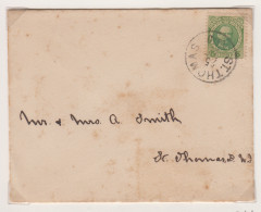 Deens West Indië Gebruikte  Brief Met Zegel Michel-cat. 41 - Dänische Antillen (Westindien)
