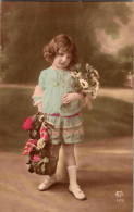 Carte -  Enfants   ,  Fleurs      AQ838    Aca - Portraits