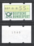 Allemagne RFA BRD 1981 ATM 55** Avec Numéro "1560" Au Verso - Timbres De Distributeurs [ATM]
