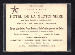 (01/06/24) 78-CPSM GLOTONNIERE - BONNIERES SUR SEINE - DEPLIANT PUBLICITAIRE TOURISTIQUE - Bonnieres Sur Seine