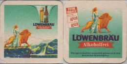 5004036 Bierdeckel Quadratisch - Löwenbräu - Beer Mats