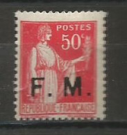 FRANCE  ANNEES 1933 FM N°7 NEUF** MNH TB COTE 20,00 € - Timbres De Franchise Militaire