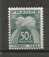 FRANCE TAXE ANNEE 1946  N°88 NEUF* MH COTE 15,00 € TB - 1859-1959 Postfris