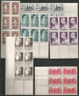 FRANCE ANNEE 1947/1948 N°786 à 788,793,794,803,814,818 BLOCS DE 6EX BORDS DE FEUILLES NEUFS** MNH TB  - Unused Stamps