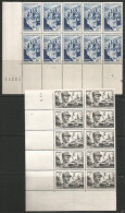 FRANCE ANNEE 1948 N°805,815 à 817 BLOCS DE 10 EX NEUFS** MNH  COTE 67,00€ - Unused Stamps