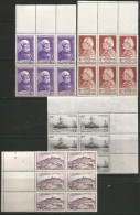 FRANCE ANNEE 1946/1947 LOT DE 8 TP N° 748,749,752,759 à 762, 819 N BLOCS DE 6EX NEUFS** MNH TB  - Unused Stamps