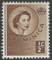 Dominica. 1954-62 QEII. ½c MH. SG 140. M6011 - Dominique (...-1978)