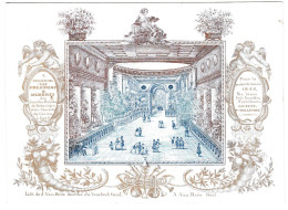 Belgique "Carte Porcelaine" Porseleinkaart, Casino, 1844  , Gand, Gent, Dim:166x120mm - Porcelaine