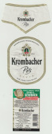 Bieretiket-beerlabel Krombacher Brauerei Kreuztal (D) - Bière