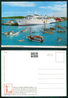 BARCOS SHIP BATEAU PAQUEBOT STEAMER [ BARCOS # 04954 ] - SS SUNWARD DOCKED IN NASSAU BAHAMAS - Paquebots