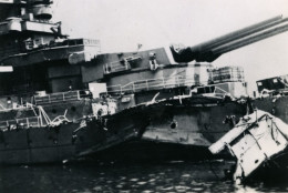 Desastre Naval Francais Mers El Kebir WWII Le Dunkerque Ancienne Photo 1940 #1 - Guerra, Militari