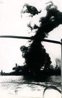 Desastre Naval Francais Mers El Kebir WWII Le Bretagne En Feu Ancienne Photo 1940 #4 - Guerre, Militaire