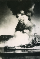 Desastre Naval Francais Mers El Kebir WWII Le Bretagne En Feu Ancienne Photo 1940 #3 - Guerre, Militaire