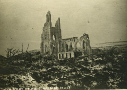 France Pas-de-Calais WWI Eglise De Ablain St Nazaire Ancienne Photo 1918 - Krieg, Militär