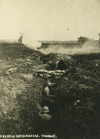 France WWI Marne Grenadiers Francais Tranchee Ancienne Photo 1918 - Krieg, Militär