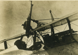 France WWI Avion Nieuport  Fusil Mitrailleur Aviation Militaire Ancienne Photo 1918 - Guerre, Militaire