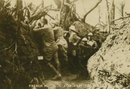 France WWI Artillerie Poste D'Observation Tranchee Ancienne Photo 1918 - Krieg, Militär