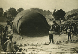 France WWI Gonflement D'un Ballon D'observation Aviation Militaire Ancienne Photo 1918 - Krieg, Militär