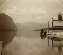 Autriche Lac Mondsee Pavillon Norvegien Ancienne Photo 1900 - Places