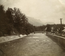 Quelque Part En Autriche? Canal Riviere? Ancienne Photo 1900 - Places