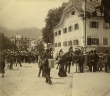 Quelque Part En Autriche? Ville Animation Ancienne Photo 1900 - Lieux