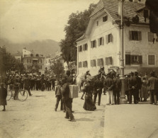 Quelque Part En Autriche? Ville Animation Ancienne Photo 1900 - Places