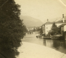 Quelque Part En Autriche? Ville Riviere Ancienne Photo 1900 #2 - Lieux