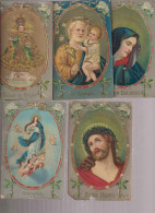 Lot 5 Cartes Religieuses 14/18 - Saints