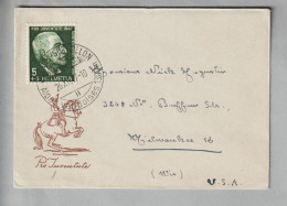 CH Pro Juventute Briefli 1947-12-26 PJ-Frankatur Kurortstempel Villars-sur-Ollon - Lettres & Documents