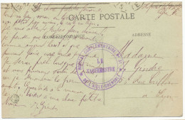 ISERE CP 1917 GRENOBLE HOPITAL COMPLEMENTAIRE N°31 HOPITAL DE L'AIGLE - WW I