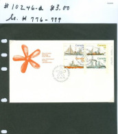 Mounted Police Montée; GRC / RCMP; Gendarmerie; Sc. # 776-9; Navire St Rock Boat; Premier Jour / First Day (10246-a) - Used Stamps