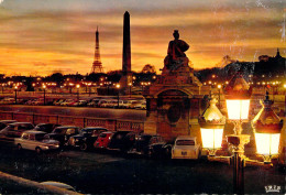 PARIS - Crépuscule Sur La Place De La Concorde ( Automobiles ) - Other & Unclassified