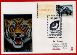 Brief Mit Stempel 240 Jahre Schönbrunner Tiergarten Vom 31.7.1992 - Brieven En Documenten