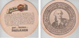 5001123 Bierdeckel Rund - Paulaner - Karl Theodor Kurfürst - Beer Mats
