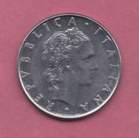 Italia, 1982- 50 Lire ( Large Type)- Acmonital- Obverse Italia Turrita. Reverse Representation Of God Vulcano- - 50 Lire