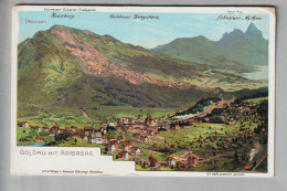 CH SZ Goldau Mit Rossberg 1907-06-17 Ansichtskarte #2235 C.Steinmann/H.Schlumpf - Arth