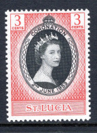 St Lucia 1953 QEII Coronation LHM (SG 171) - St.Lucia (...-1978)