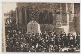 CARTE PHOTO ECRITE DE MAREUIL SUR AY EN 1921 - INAUGURATION DU MONUMENT AUX MORTS -z 2 SCANS Z- - Mareuil-sur-Ay